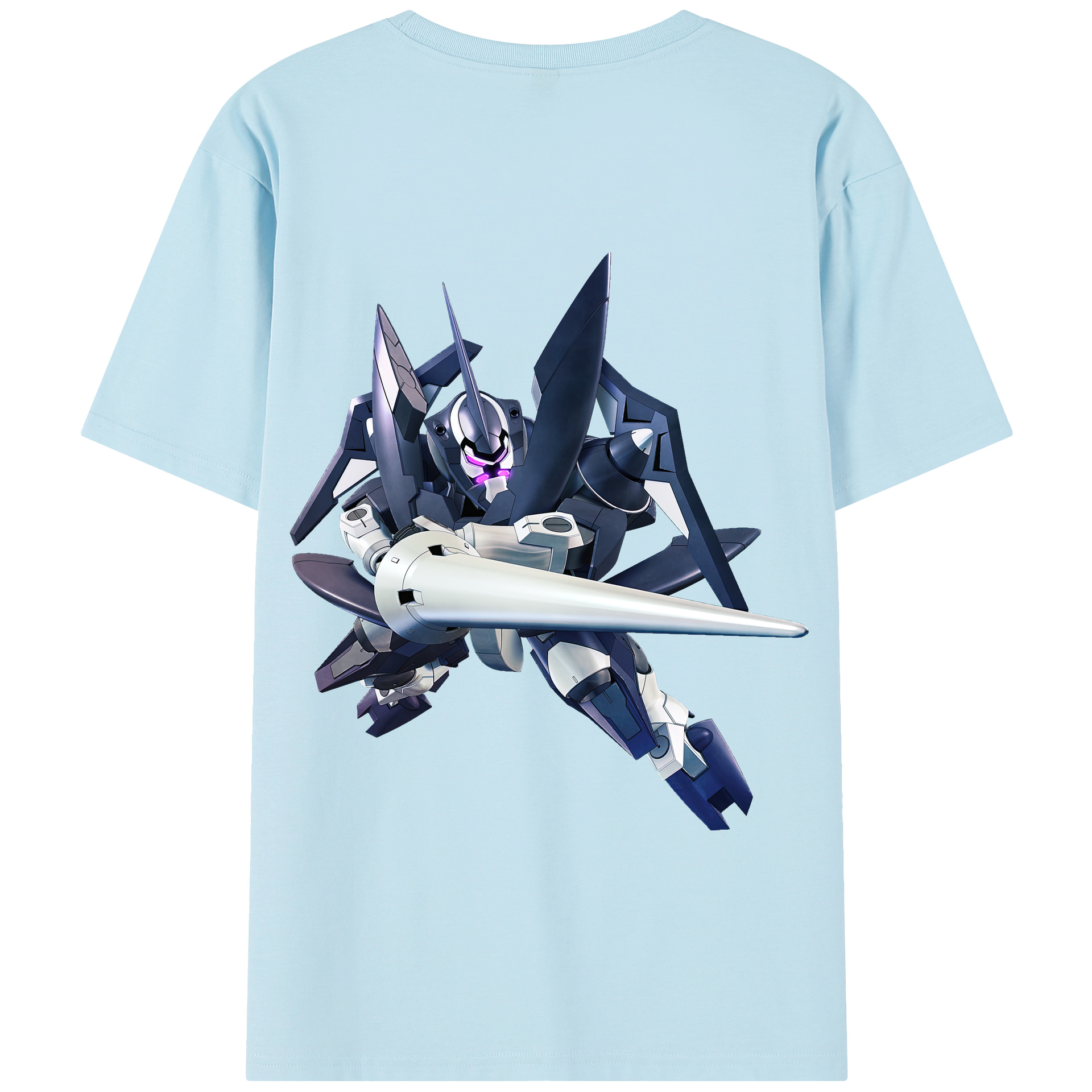 （画像用） 機動戦士ガンダム Mobile Suit Gundam 綿100％半袖Tシャツ（背面プリント）